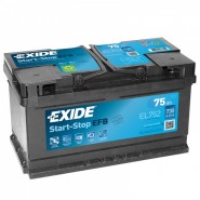 Akumuliatorius EXIDE 75Ah 730A